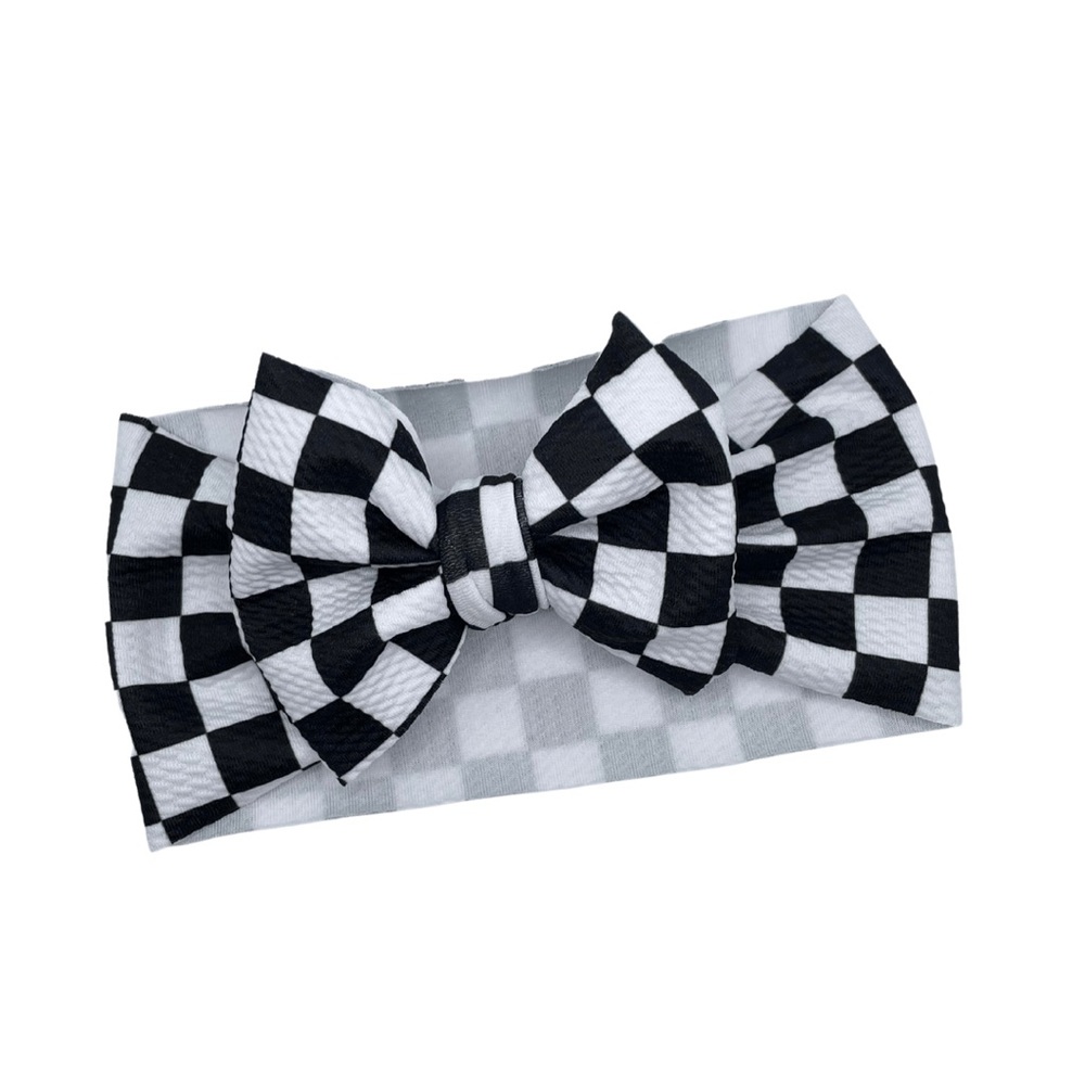 Checkered Baby Wrap Bow (NEW)